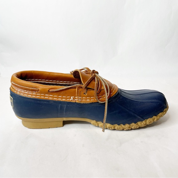 L.L. Bean The Original Duck Rain Boot Navy Shoe Size 9 - Picture 6 of 12